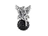 SilveRado™ BM040-0 Bling Fairy Bling Black Bead / Charm