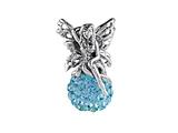 SilveRado™ BM040-3 Bling Fairy Bling Blue Bead / Charm
