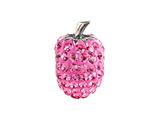 SilveRado™ BM048-2 Bling Strawberry Pink Bead / Charm