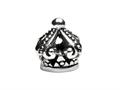 SilveRado™ MS398 Sterling Silver Crown # 6 Bead / Charm