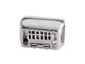 SilveRado™ MUS005 Sterling Silver Trolly Car Bead / Charm