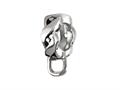 SilveRado™ MUS014 Verado Sterling Silver Twisted Carrier Bead / Charm