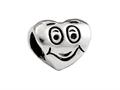 SilveRado™ SRK104 Sterling Silver Kidz Happy Heart Bead / Charm