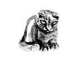 SilveRado™ SRK124 Sterling Silver Kidz Kitty Cat Bead / Charm