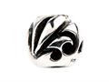 SilveRado™ SRM026 Sterling Silver Unisex Abstract Music Pandora Compatible Bead / Charm