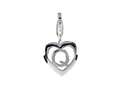 SilveRado™ VR036 Verado Sterling Silver Letter Q Bead / Charm with Lobster Clasp
