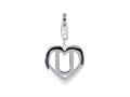 SilveRado™ VR040 Verado Sterling Silver Letter U Pandora Compatible Bead / Charm with Lobster Clasp