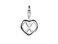 SilveRado™ VR043 Verado Sterling Silver Letter X Bead / Charm with Lobster Clasp