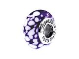 SilveRado™ FF02 Murano Glass Cranberry Ice Pandora Compatible Bead / Charm