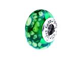 SilveRado™ FF16 Murano Glass Emerald Green Bead / Charm