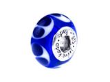 SilveRado™ L2S12 Murano Glass Blue Destiny Bead / Charm