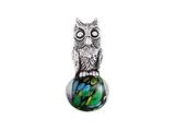 SilveRado™ MAU007 Murano Glass/Sterling Silver Wise Owl Bead / Charm