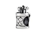 SilveRado™ MAU017 Sterling Silver Golf Clubs Pandora Compatible Bead / Charm