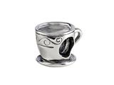 SilveRado™ MAU020 Sterling Silver Coffee Time Pandora Compatible Bead / Charm