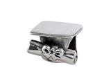 SilveRado™ MAU022 Sterling Silver Graduation Bead / Charm