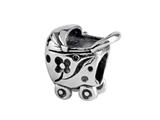 SilveRado™ MAU030 Sterling Silver Pram (Baby Carriage)