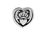 SilveRado™ MIB019 Sterling Silver Celtic Claddagh Bead / Charm