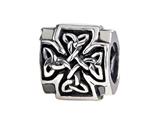 SilveRado™ MIB036 Sterling Silver Celtic Trinity Cross Pandora Compatible Bead / Charm
