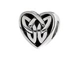 SilveRado™ MIB053 Sterling Silver Celtic Infinity Heart Bead / Charm