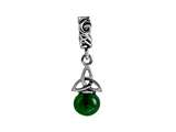 SilveRado™ MIB074-1 Murano Dangle Ball Midnight Forest Pandora Compatible Bead / Charm