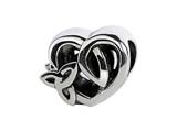 SilveRado™ MIB080 Sterling Silver Celtic Forever in my Heart Bead / Charm