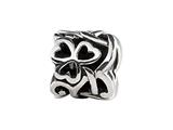 SilveRado™ MIB086 Sterling Silver Celtic Triple Heart Twist 1 Bead / Charm