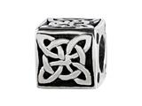 SilveRado™ MIB088 Sterling Silver Celtic Celtic Cube Pandora Compatible Bead / Charm