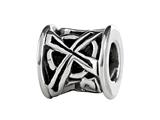 SilveRado™ MIB105 Sterling Silver Celtic Barrel Cross Bead / Charm