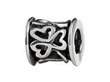 SilveRado™ MIB106 Sterling Silver Celtic Shamrock Bead / Charm