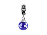 SilveRado™ MMD011 Murano Glass Dangle Ball Dare to Dream Bead / Charm