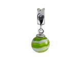 SilveRado™ MMD021 Murano Glass Dangle Ball Apple Swirl Pandora Compatible Bead / Charm