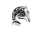 SilveRado™ MS004 Sterling Silver Dolphin Bead / Charm