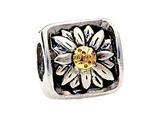 SilveRado™ MS023T Sterling Silver/Gold Daisy Bead / Charm