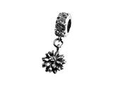SilveRado™ MS044 Sterling Silver Dangle Flower Pandora Compatible Bead / Charm
