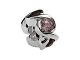 SilveRado™ MS050-5 Sterling Silver Select Stone Set Bead / Charm