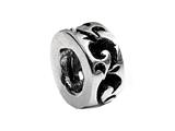 SilveRado™ MS070 Sterling Silver Wave Spacer Bead / Charm