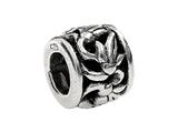 SilveRado™ MS076 Sterling Silver Floral Circle Bead / Charm