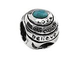 SilveRado™ MS096-2 Sterling Silver Love, Dream, Believe Bead / Charm