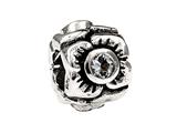 SilveRado™ MS155D-CZ3 Sterling Silver Three Flowers Cubic Zirconia April Pandora Compatible Bead / Charm