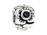 SilveRado™ MS155I-BS3 Sterling Silver Three Flowers Blue Sapphire September Pandora Compatible Bead / Charm