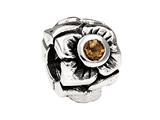 SilveRado™ MS155K-CT3 Sterling Silver Three Flowers Citrine November Pandora Compatible Bead / Charm
