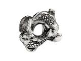SilveRado™ MS206 Sterling Silver Happy Fish Bead / Charm