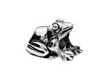 SilveRado™ MS215 Sterling Silver Frog Bead / Charm