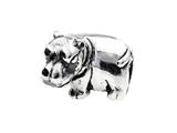 SilveRado™ MS216 Sterling Silver Hippo Bead / Charm