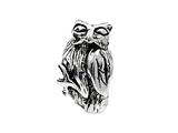 SilveRado™ MS219 Sterling Silver Owl Bead / Charm