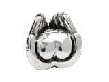 SilveRado™ MS254 Sterling Silver Heart in Hand Bead / Charm