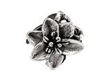 SilveRado™ MS368 Sterling Silver Exotic Flower Bead / Charm