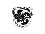 SilveRado™ MS429 Sterling Silver Heart # 4 Bead / Charm