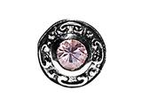 SilveRado™ MS468-PS2 Sterling Silver Pink Spinel Pandora Compatible Bead / Charm