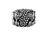 SilveRado™ MS613 Sterling Silver Focal Wine Barrel Bead / Charm